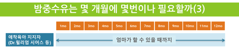 밤중수유 횟수: 애착육아 지지자의 제안 (3)