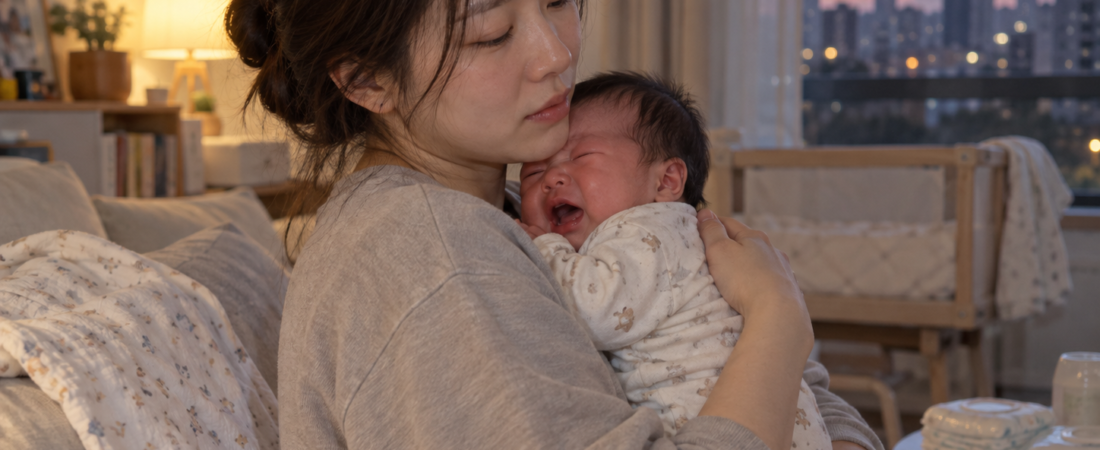 신생아 영아산통? 아니, 퍼플 크라잉!