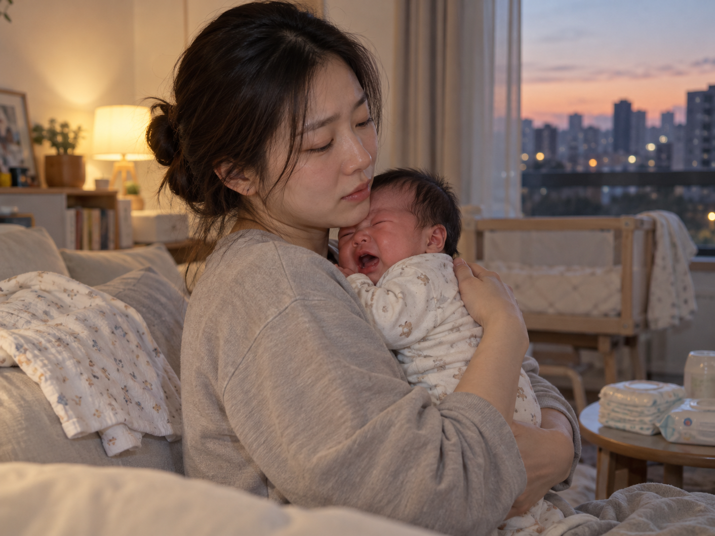 신생아 영아산통? 아니, 퍼플 크라잉!
